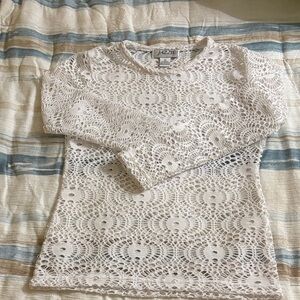Women's Cream Lace Blouse